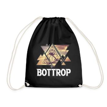 Bottrop Germany City Skyline Home Love - Drawstring Bag - black - Front