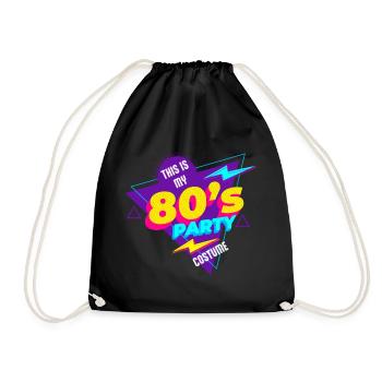 80's| Costume| Bright Colors| Millennials|Humor - Turnbeutel - Schwarz - Vorne