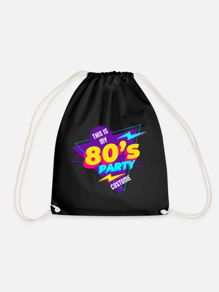 80's| Costume| Bright Colors| Millennials|Humor - Turnbeutel - Schwarz