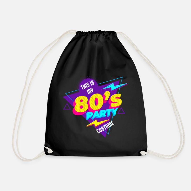 80's| Costume| Bright Colors| Millennials|Humor - Turnbeutel - Schwarz