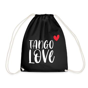 Dancer dance dance couple gift Tango Love! - Drawstring Bag - black - Front