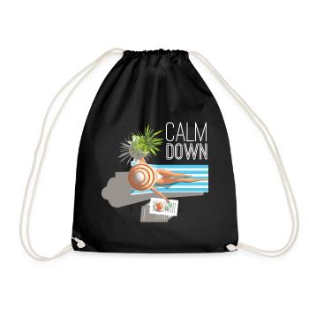 Détente et détente. Calme-toi - Sac de sport léger - noir - Devant