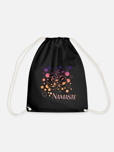 Yoga Namaste - Turnbeutel - Schwarz