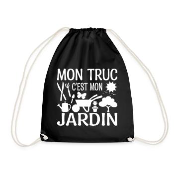 Mon Truc C'est Mon Jardin | Cadeau - Sac de sport léger - noir - Devant