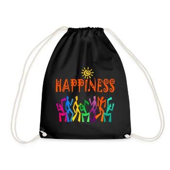 BONHEUR - Sac de sport léger - noir - Devant