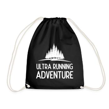 Ultra Running Advrenture - Turnbeutel - Schwarz - Vorne