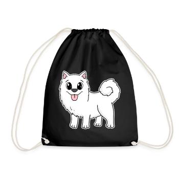 Samoyed Dog Breeds Dog Dogs - Drawstring Bag - black - Front