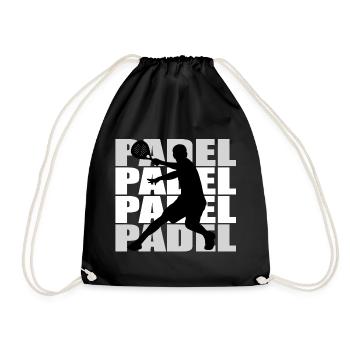 Le padel - Sac de sport léger - noir - Devant