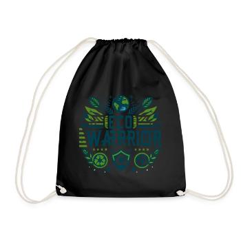 Eco-Hero: For the Planet - Drawstring Bag - black - Front