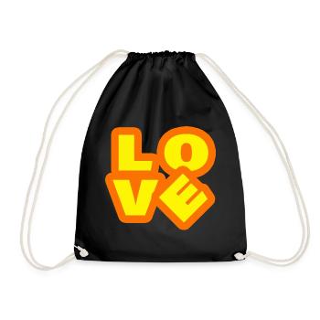 AMOUR - Sac de sport léger - noir - Devant