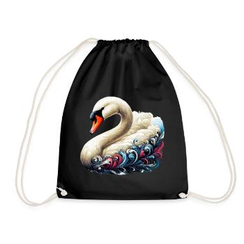 Cygne - Sac de sport léger - noir - Devant