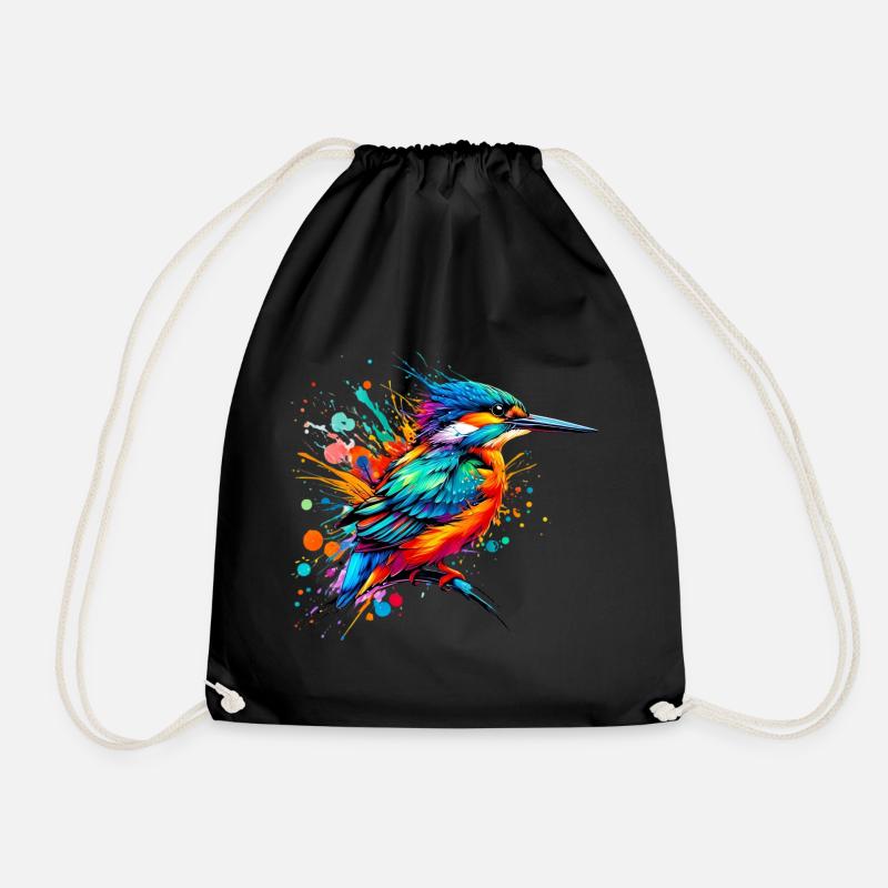 Eisvogel - Turnbeutel - Schwarz