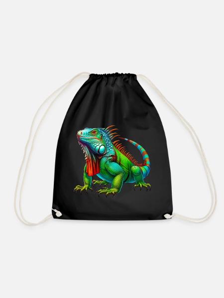 Leguan - Turnbeutel - Schwarz