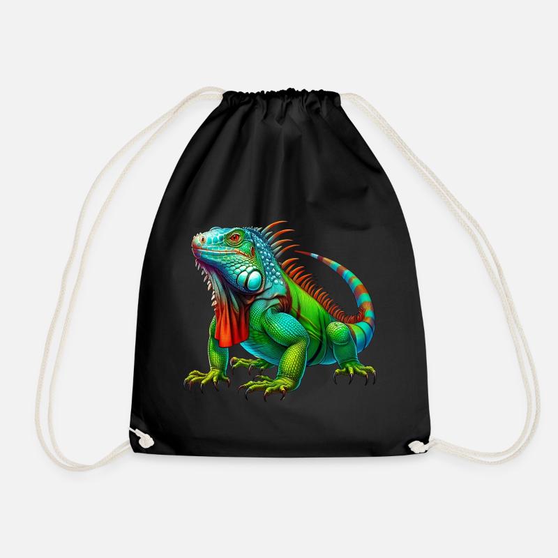Leguan - Turnbeutel - Schwarz