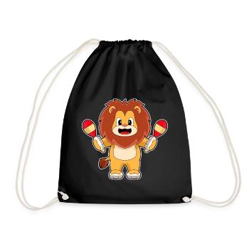 Musique de hochet de musicien Leo - Sac de sport léger - noir - Devant