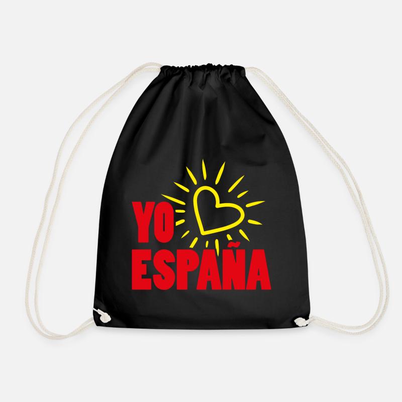 Spanien Espana - Turnbeutel - Schwarz