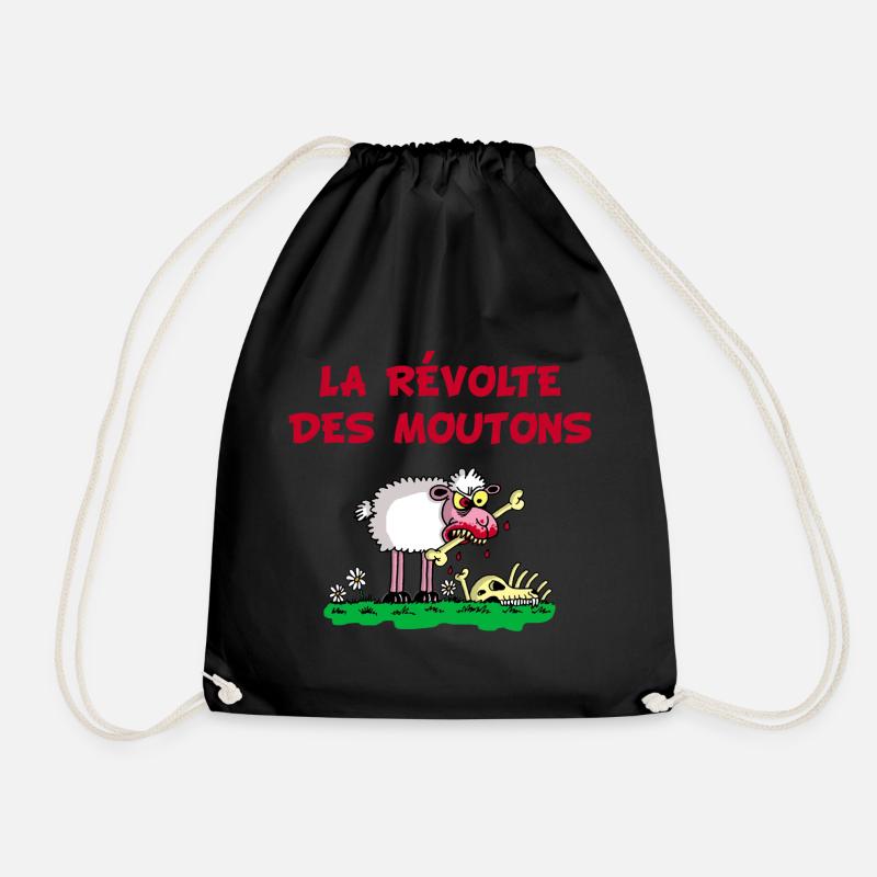 La révolte des moutons - Sac de sport léger - noir