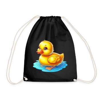 Duckling Duck Duck Duck - Drawstring Bag - black - Front