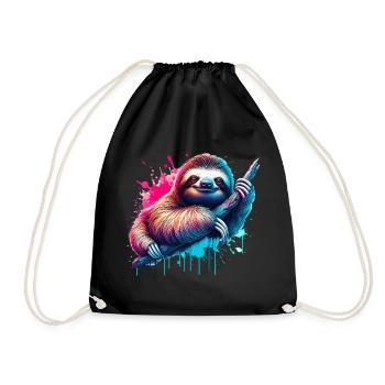 Paresse - Sac de sport léger - noir - Devant