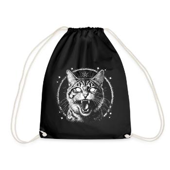 Bewitched Tabby - Turnbeutel - Schwarz - Vorne