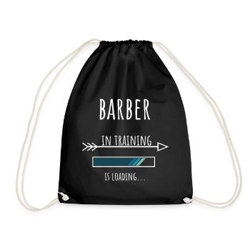 Cadeau de barbier Formation professionnelle de barbier - Sac de sport léger - noir - Devant