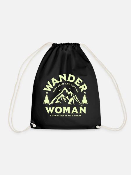 Wander Woman - Turnbeutel - Schwarz