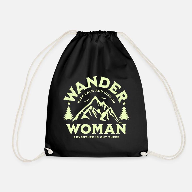 Wander Woman - Turnbeutel - Schwarz