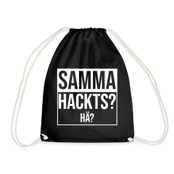 samma hacks hä - Sac de sport léger - noir - Devant