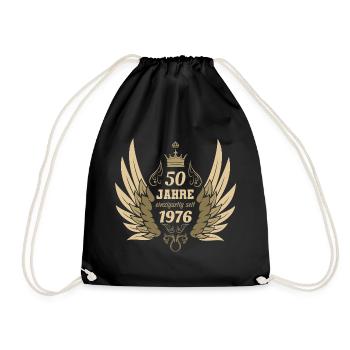 Ailes d’ange vintage uniques pour le 50e anniversaire - Sac de sport léger - noir - Devant