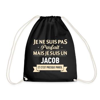 Je Ne Suis Pas Parfait Mais Je Suis Un Jacob Et... - Sac de sport léger - noir - Devant