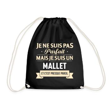 Je Ne Suis Pas Parfait Mais Je Suis Un Mallet E... - Sac de sport léger - noir - Devant