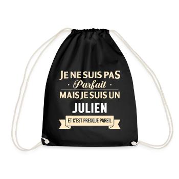 Je Ne Suis Pas Parfait Mais Je Suis Un Julien E... - Sac de sport léger - noir - Devant