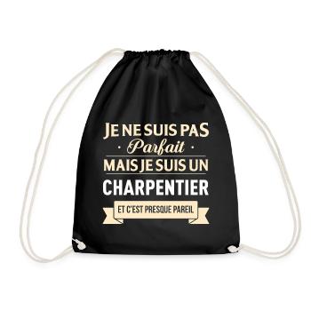 Je Ne Suis Pas Parfait Mais Je Suis Un Charpent... - Sac de sport léger - noir - Devant