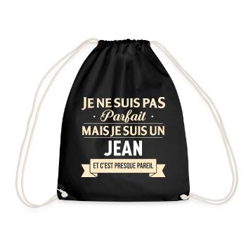 Je Ne Suis Pas Parfait Mais Je Suis Un Jean Et ... - Sac de sport léger - noir - Devant