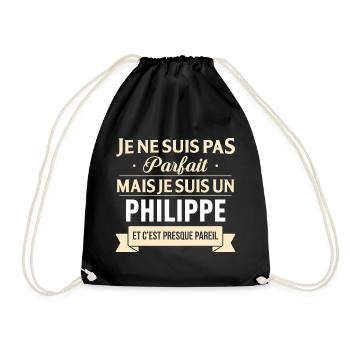 Je Ne Suis Pas Parfait Mais Je Suis Un Philippe... - Sac de sport léger - noir - Devant