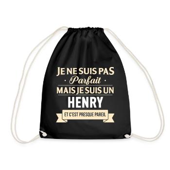 Je Ne Suis Pas Parfait Mais Je Suis Un Henry Et... - Sac de sport léger - noir - Devant