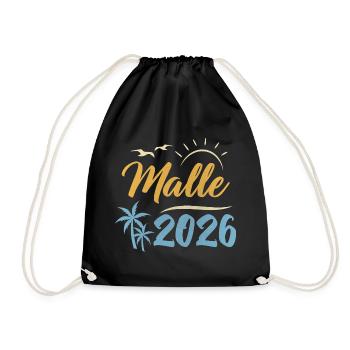 Malle 2026 - Drawstring Bag - black - Front