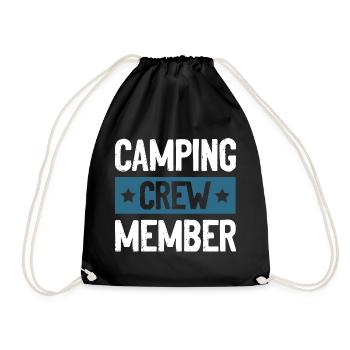 Camping Crew - Drawstring Bag - black - Front