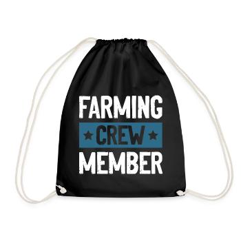 Farming Crew - Turnbeutel - Schwarz - Vorne