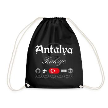 Souvenir de voyage Streetwear Antalya Turkey - Sac de sport léger - noir - Devant