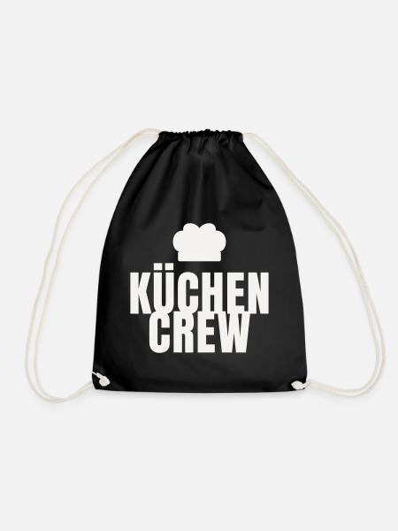 Kitchen Crew Chef Gastro Restaurant Chef's Hat - Drawstring Bag - black