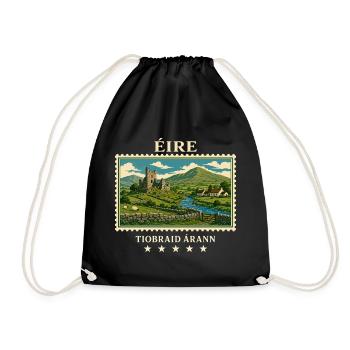 Irland Tipperary Vintage Reisemarke - Turnbeutel - Schwarz - Vorne
