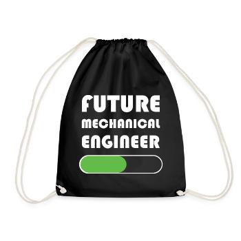 Maschinenbau Ingenieur - Turnbeutel - Schwarz - Vorne