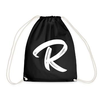 R - Turnbeutel - Schwarz - Vorne