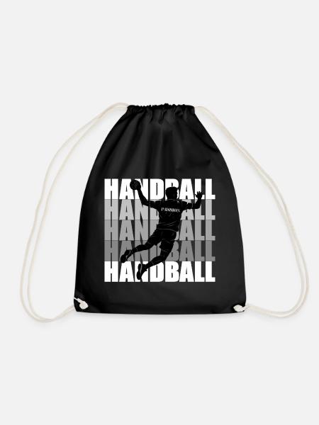 Handball - Turnbeutel - Schwarz