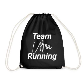 Team Ultra Running Laufen Shirt - Turnbeutel - Schwarz - Vorne
