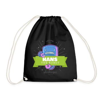 Hans the Robot - Sac de sport léger - noir - Devant