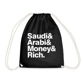 Arabie saoudite argent riche - Sac de sport léger - noir - Devant