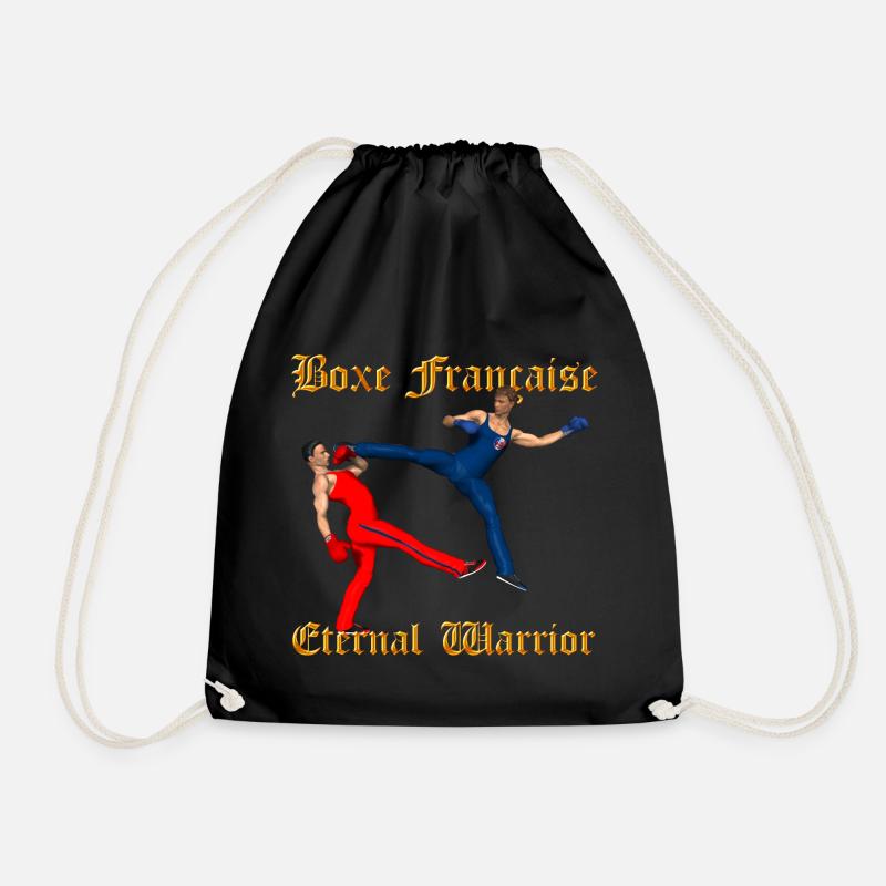 Savate Krieger - Turnbeutel - Schwarz