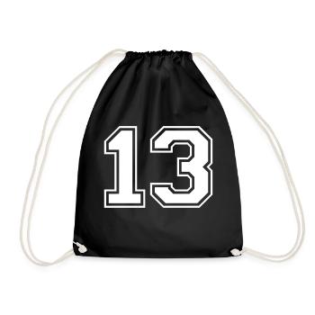 13 - Drawstring Bag - black - Front